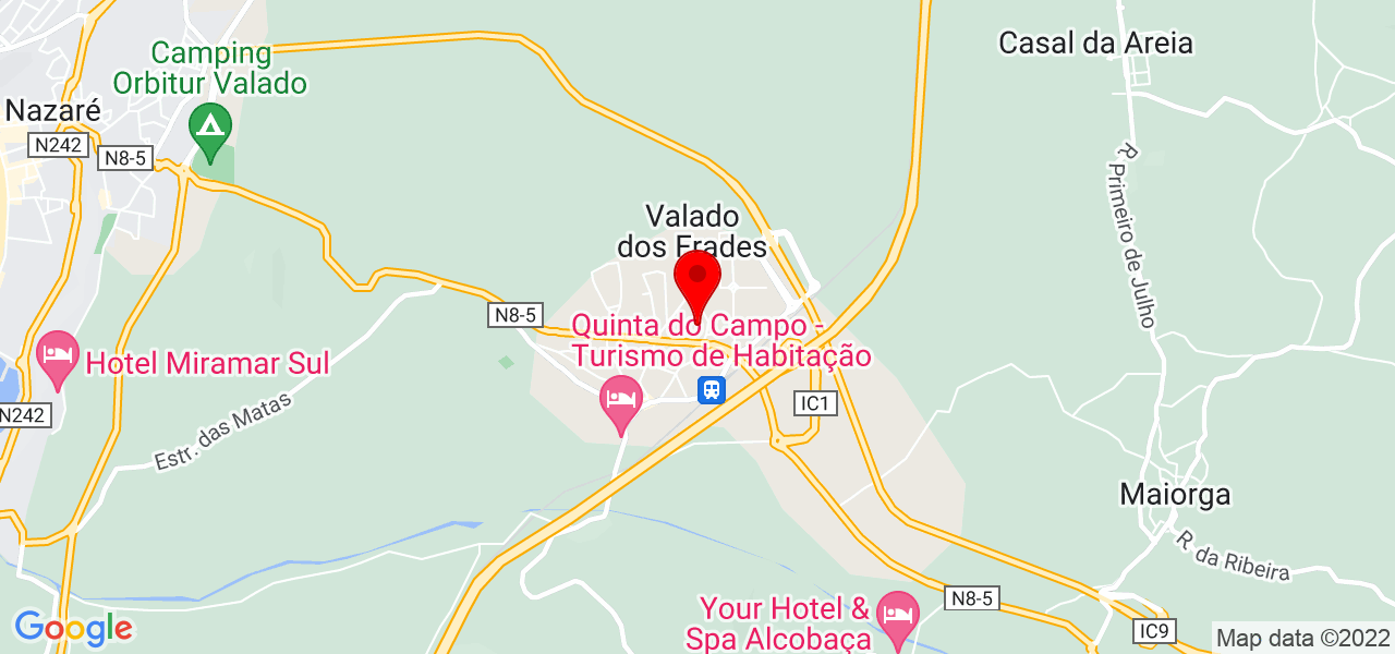 SOS Dom&eacute;sticos - Leiria - Nazaré - Mapa