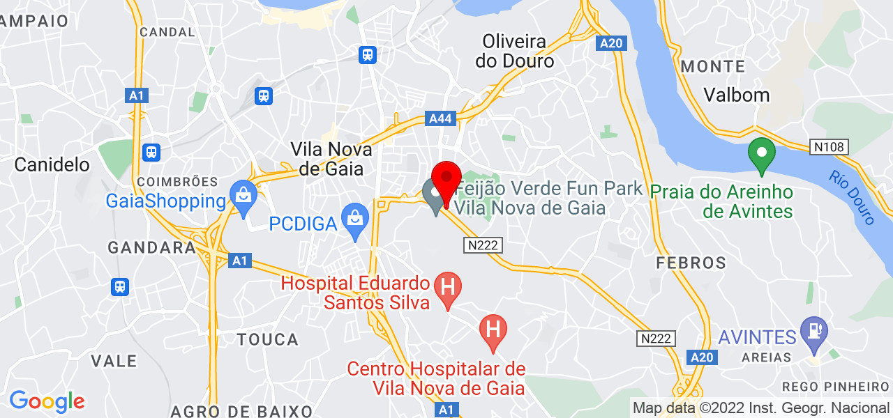 J&eacute;ssica Elvas - Porto - Vila Nova de Gaia - Mapa