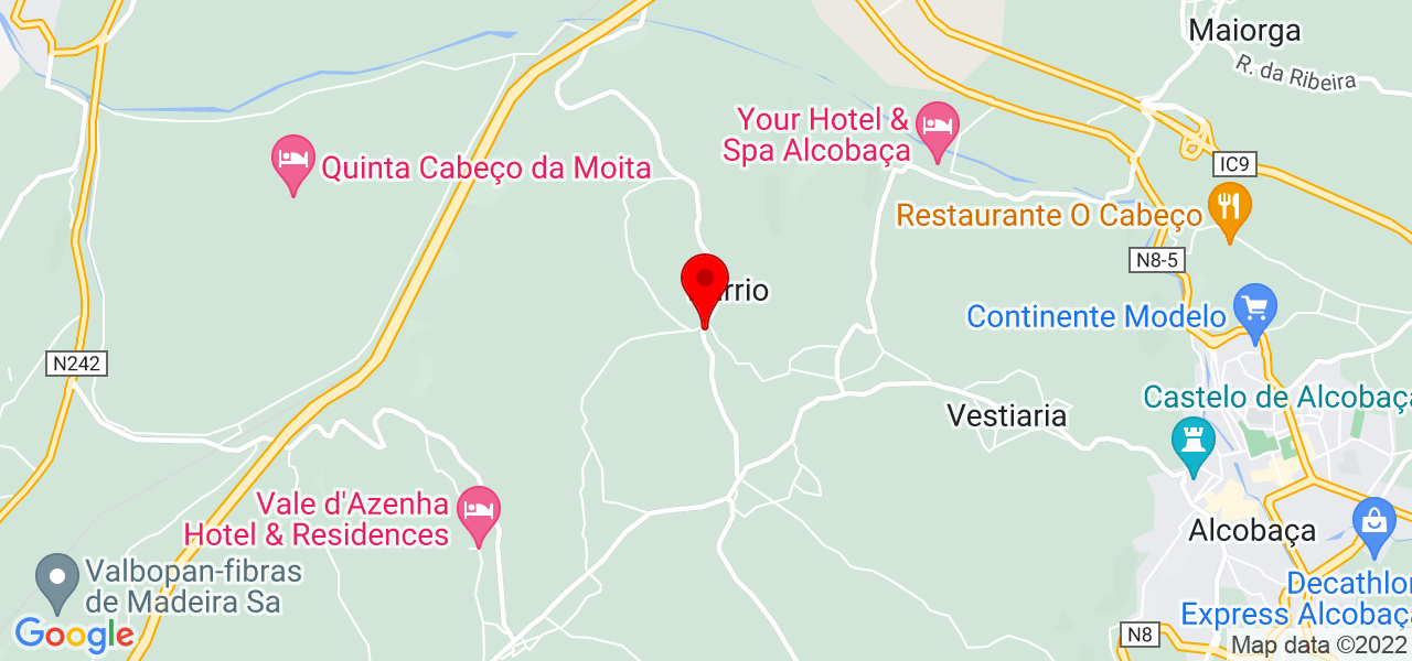Taras Zaiats - Leiria - Alcobaça - Map