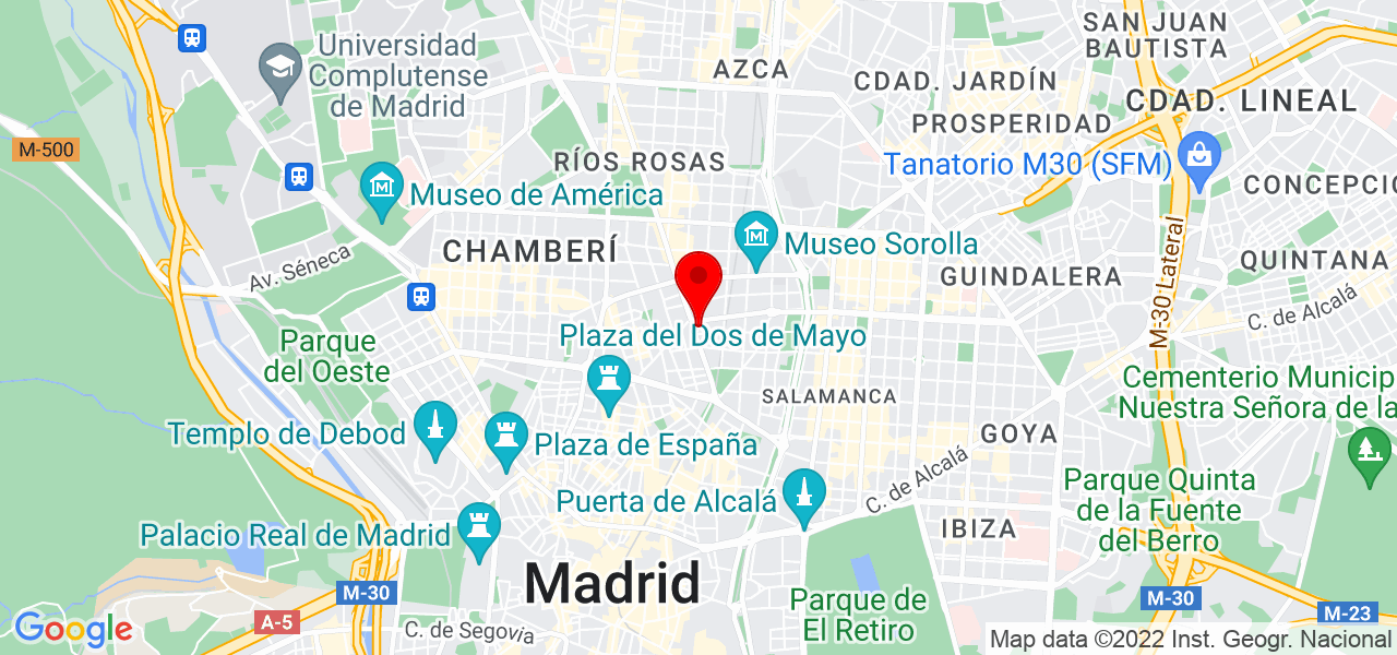 Margot Guti&eacute;rrez de Flores - Comunidad de Madrid - Madrid - Mapa