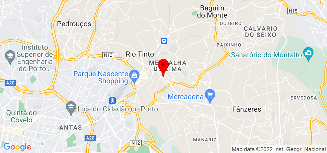 Carina Ferreira - Porto - Gondomar - Mapa
