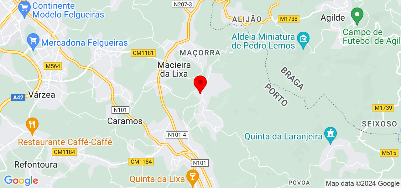 Constru&ccedil;&otilde;es y Remodela&ccedil;&otilde;es L e F Silva - Porto - Felgueiras - Mapa