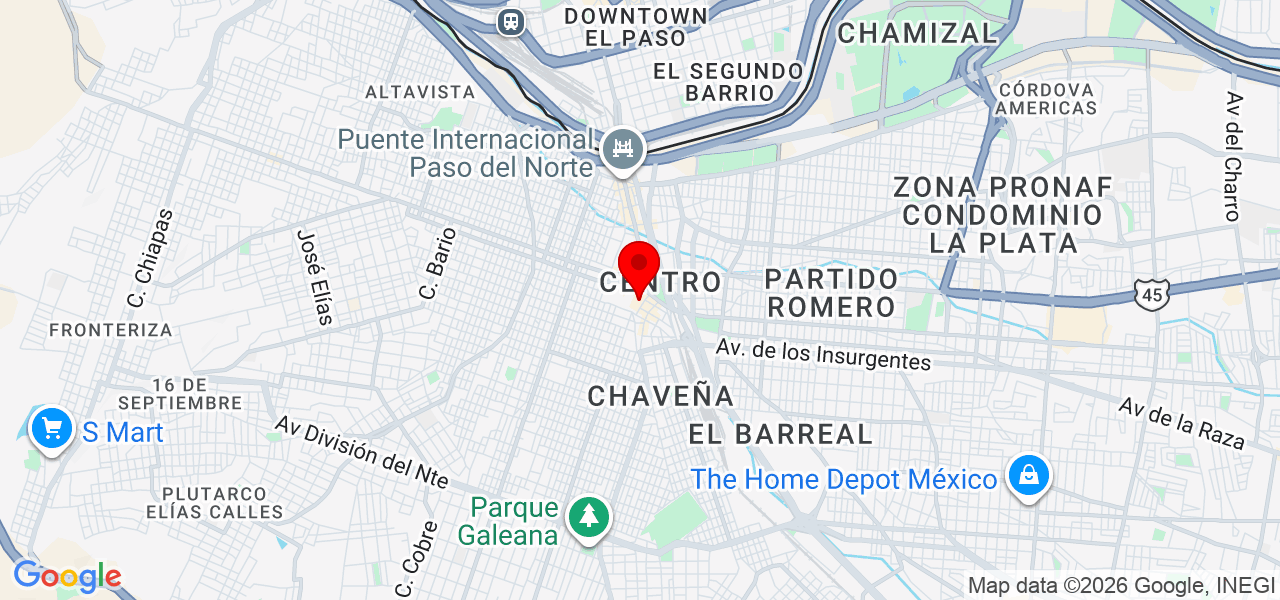 Bryseida Villalobos - Chihuahua - Juárez - Map