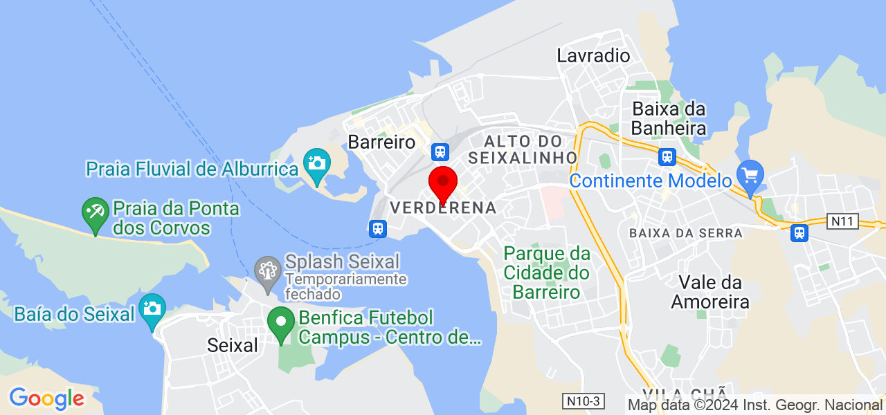 Lucianne Ferreira e silva - Setúbal - Barreiro - Map