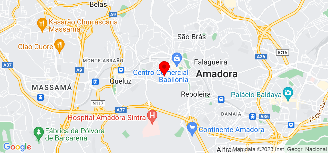 Thor Bisso - Lisboa - Amadora - Mapa