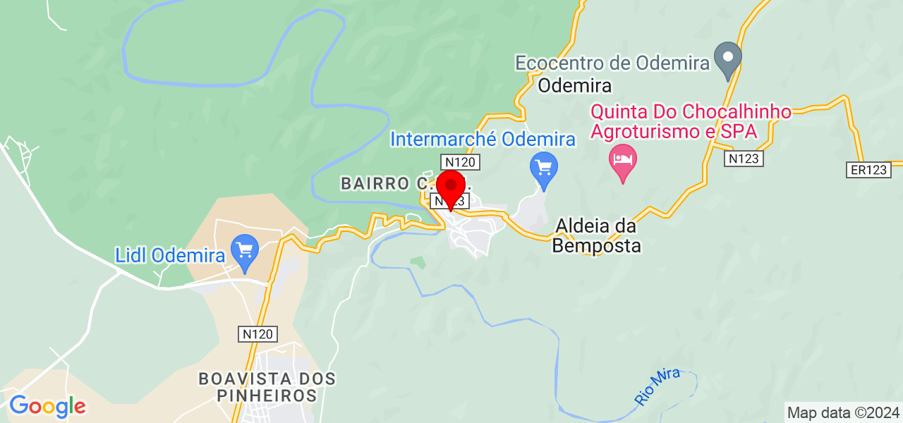 JMSG - Beja - Odemira - Mapa