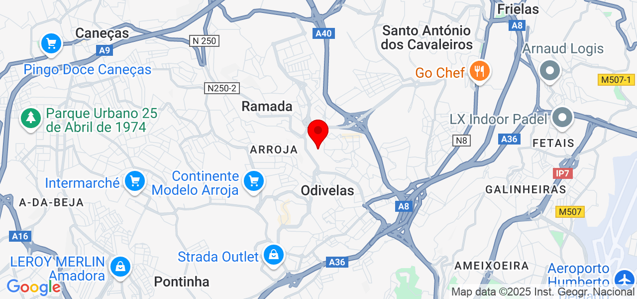Jennifer Gonçalves - Lisboa - Odivelas - Map