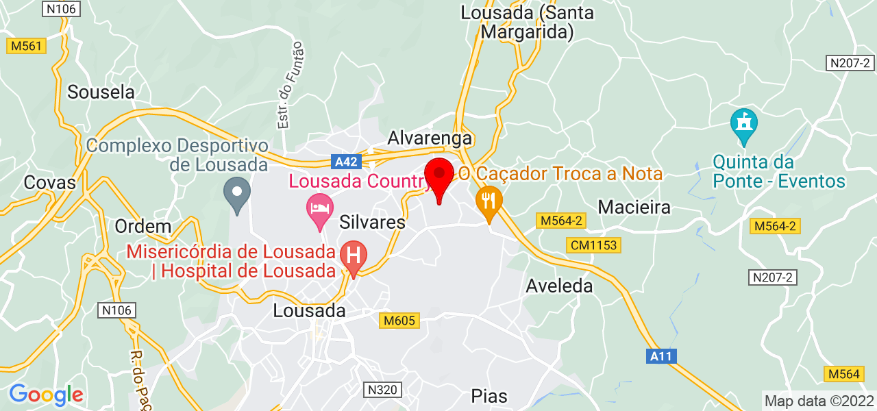 Alexandra, - Porto - Lousada - Mapa