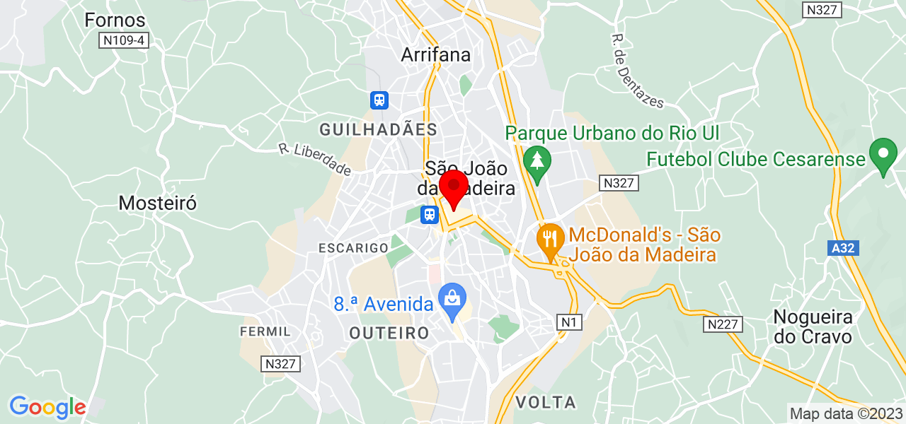 sergio - Aveiro - São João da Madeira - Mapa