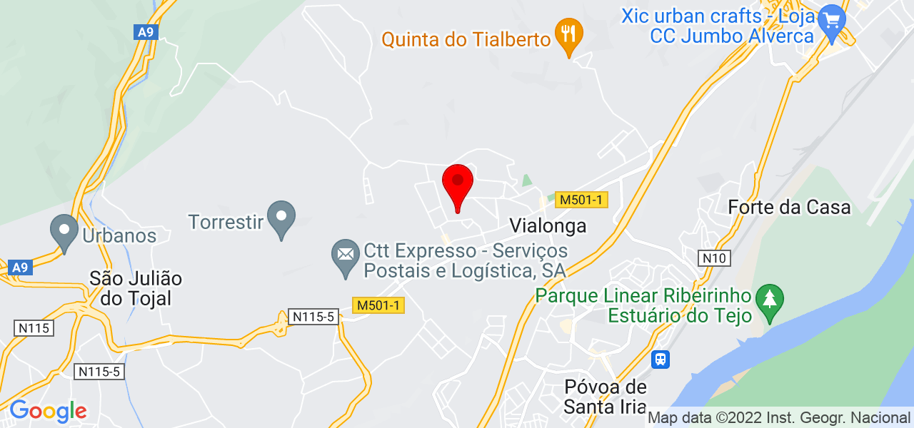 Duarte pintor - Lisboa - Vila Franca de Xira - Mapa