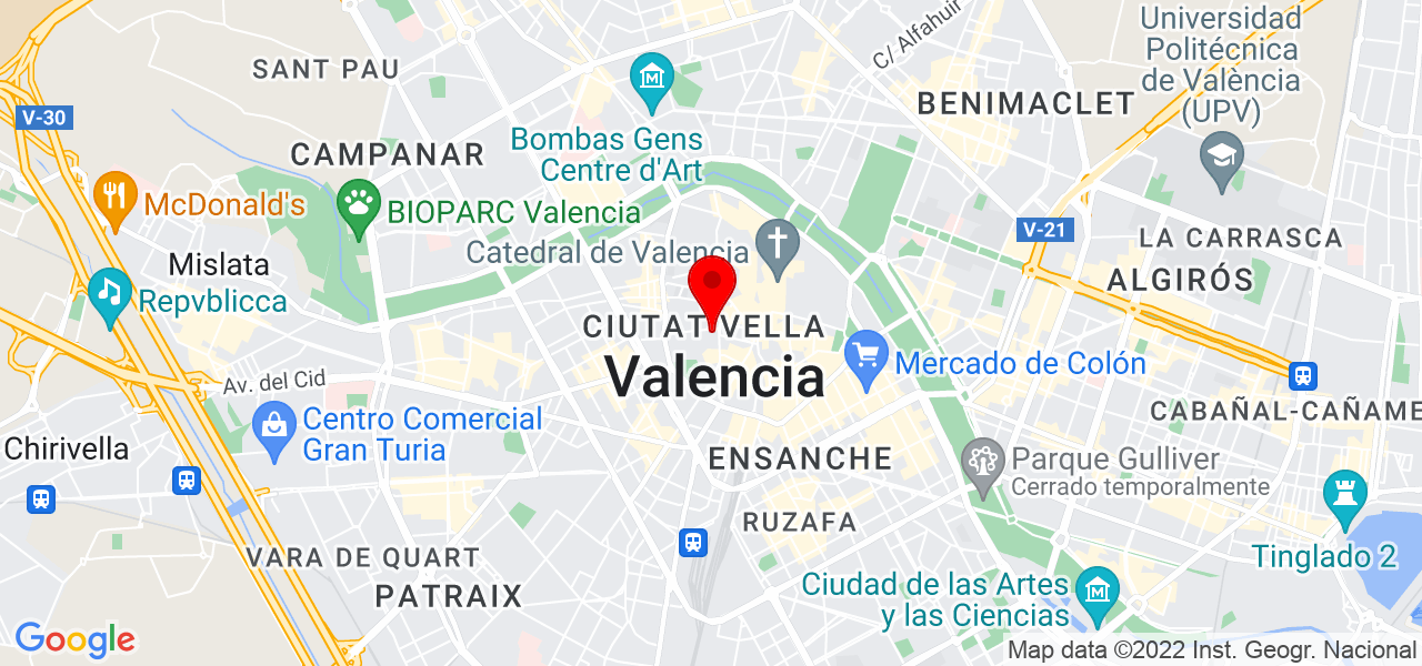 Mayka P&eacute;rez - Comunidad Valenciana - Valencia - Mapa