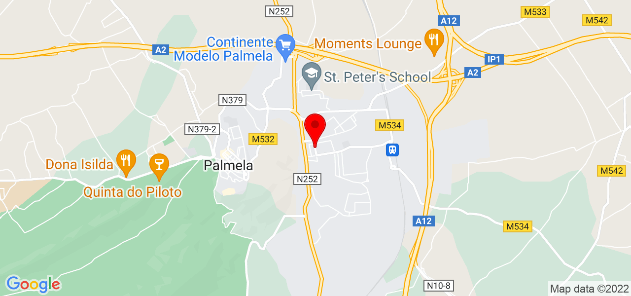 Patr&iacute;cia Pereira - Setúbal - Palmela - Mapa