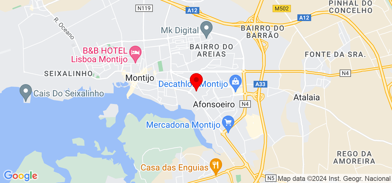 Soterio &amp; Costa Costrucao e remodela&ccedil;&atilde;o - Setúbal - Montijo - Mapa