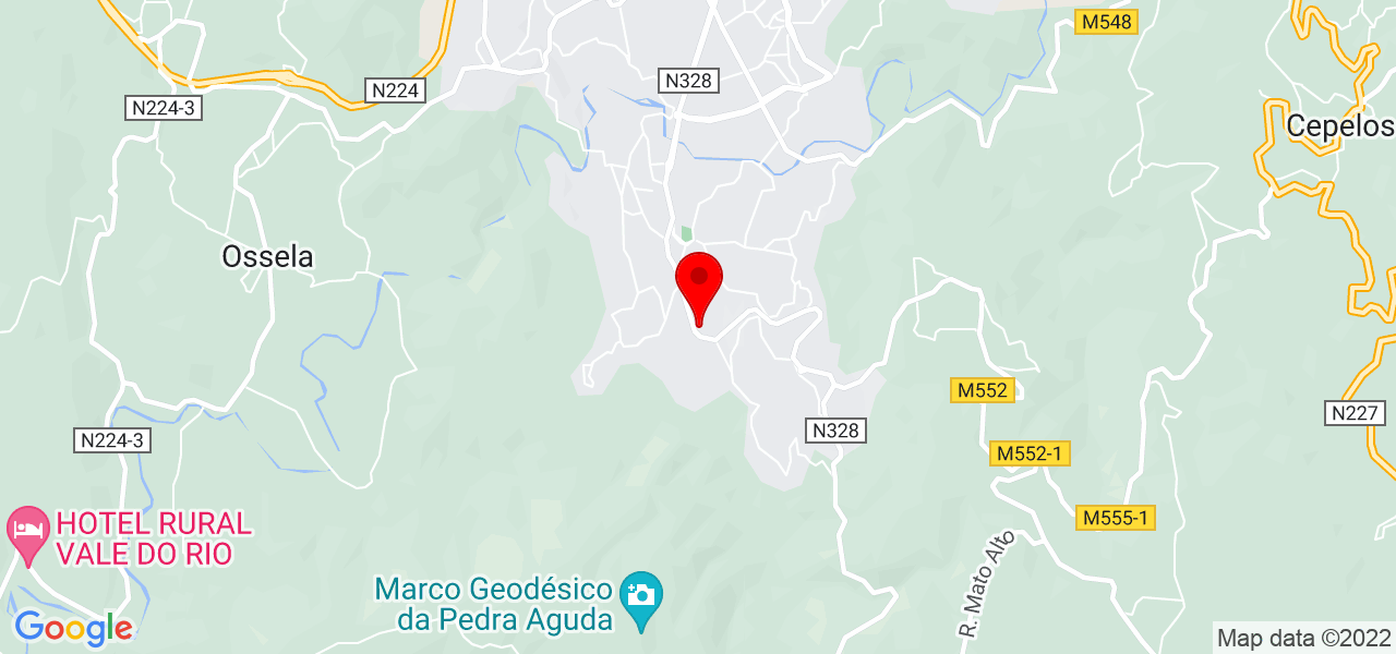 Filipa Gon&ccedil;alves - Aveiro - Vale de Cambra - Mapa