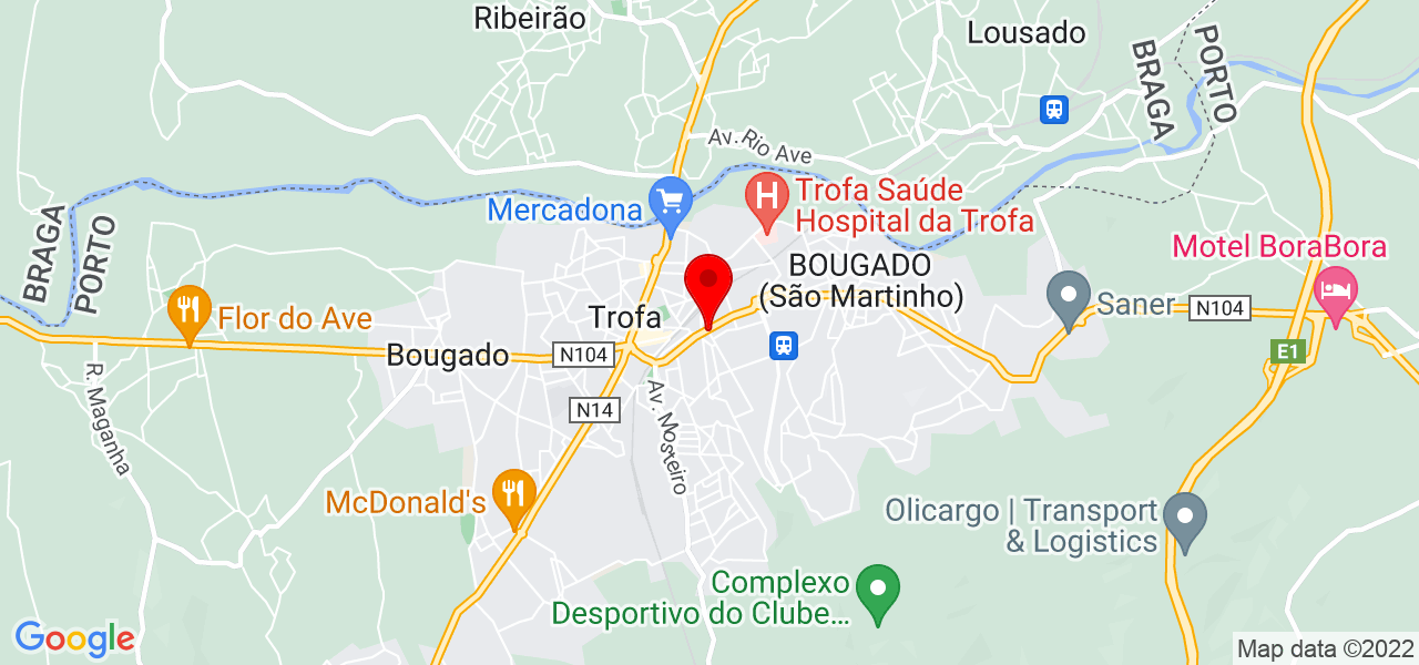 Francisca Oliveira - Porto - Trofa - Mapa