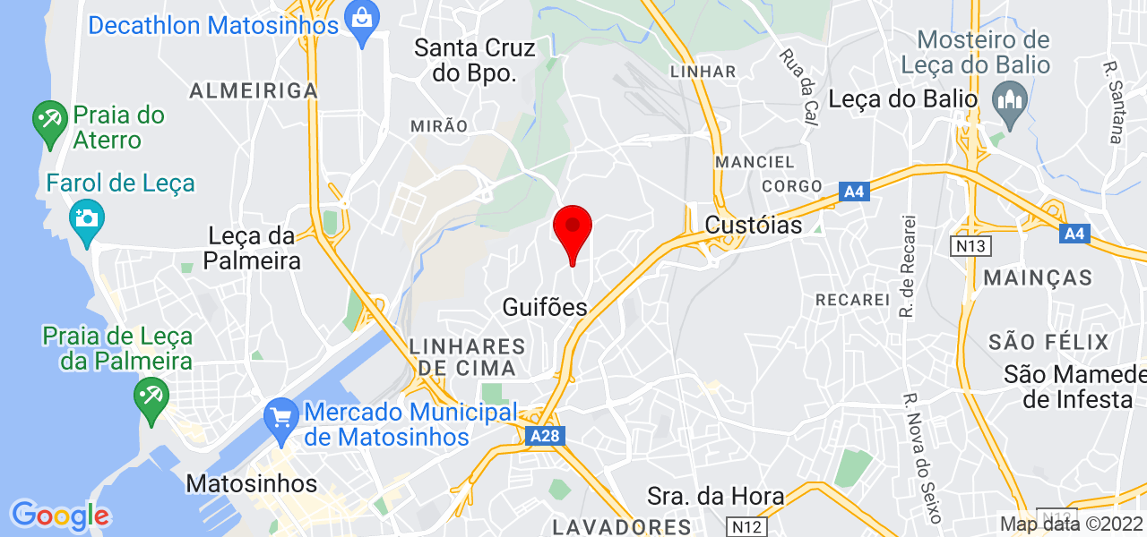 Sarapinta - Porto - Matosinhos - Mapa