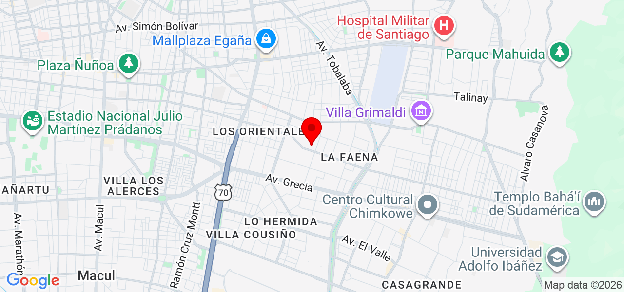 Serpientesal - Región Metropolitana de Santiago - Santiago - Mapa