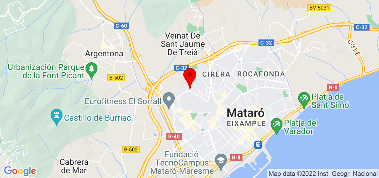 Alex Hidalgo - Cataluña - Mataró - Mapa