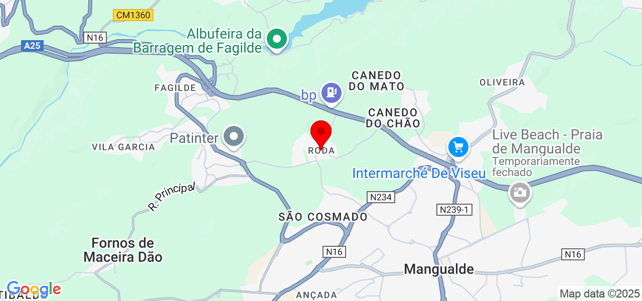 Stephanie Brito - Viseu - Mangualde - Mapa