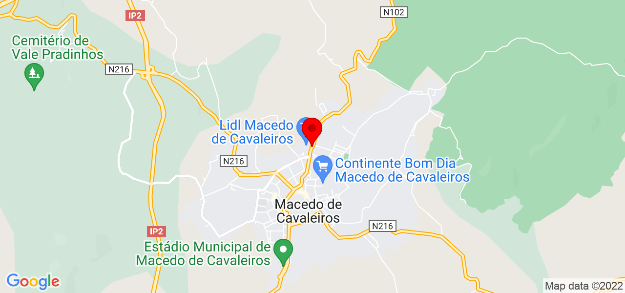 MFVA Fitness - Bragança - Macedo de Cavaleiros - Mapa