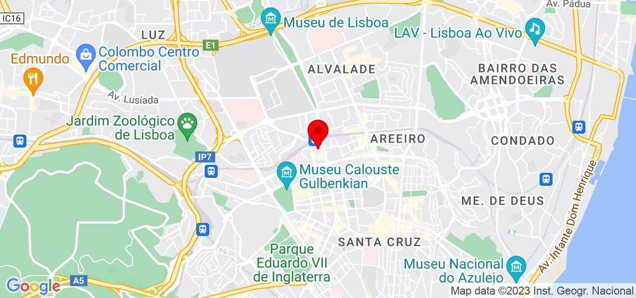 Carlos Alberto C&oacute;rdoba - Lisboa - Lisboa - Mapa