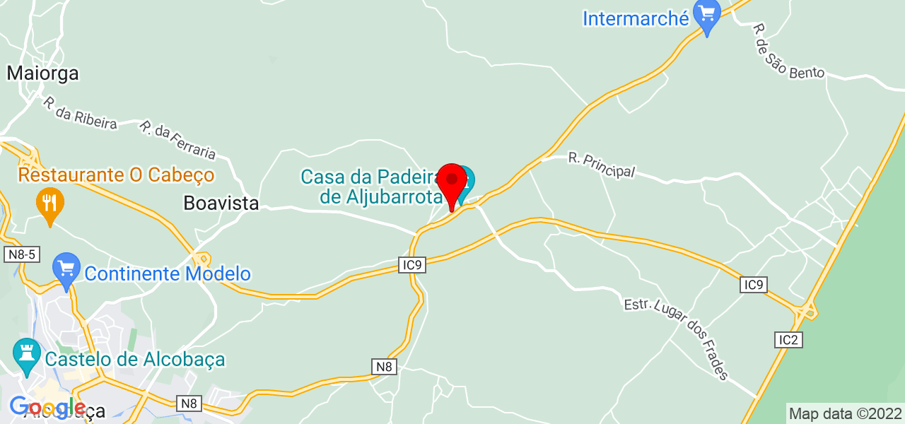 Mudan&ccedil;as Paulinho - Leiria - Alcobaça - Mapa