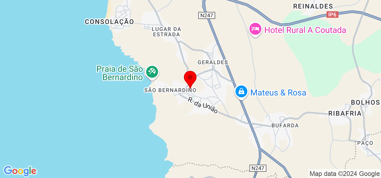 Bernardo Gregório - Leiria - Peniche - Map