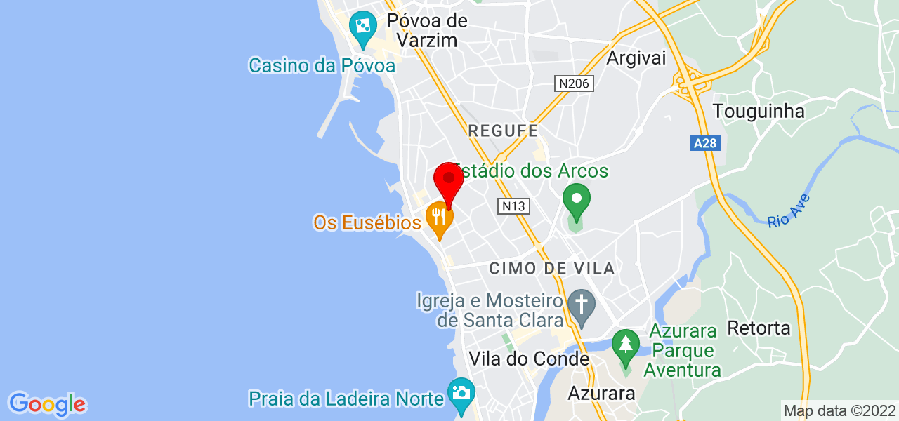 AJ Web - Porto - Vila do Conde - Map