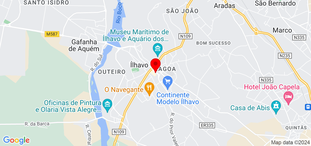 Mery Dos Re&iacute;s - Aveiro - Ílhavo - Mapa