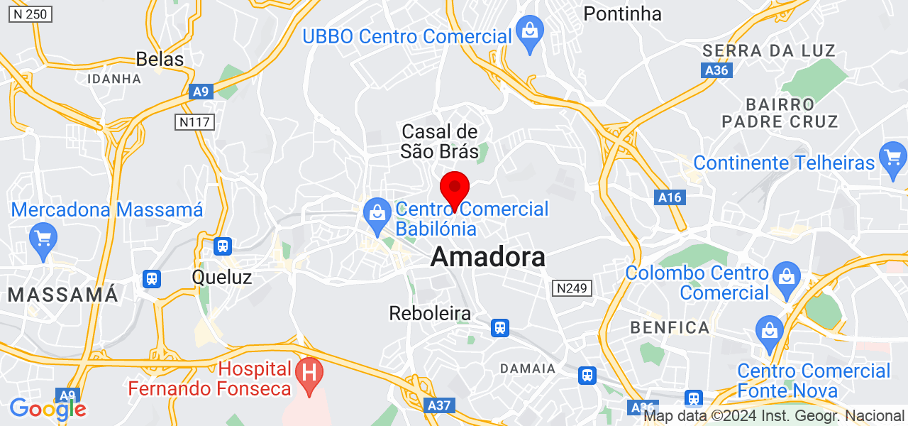 Sergio Soares - Lisboa - Amadora - Mapa