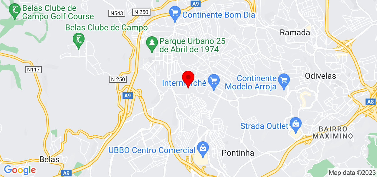 Jos&eacute; Sim&otilde;es - Lisboa - Odivelas - Mapa