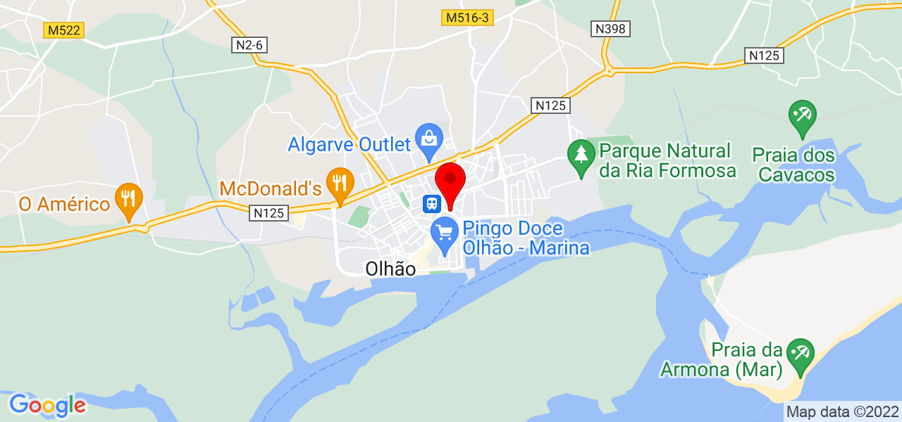 Nuno Rel&oacute;gio - Faro - Olhão - Mapa