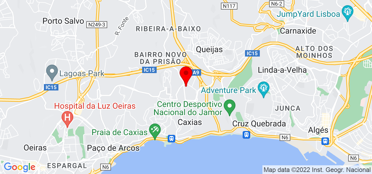 ITI Solu&ccedil;&otilde;es Web - Lisboa - Oeiras - Mapa