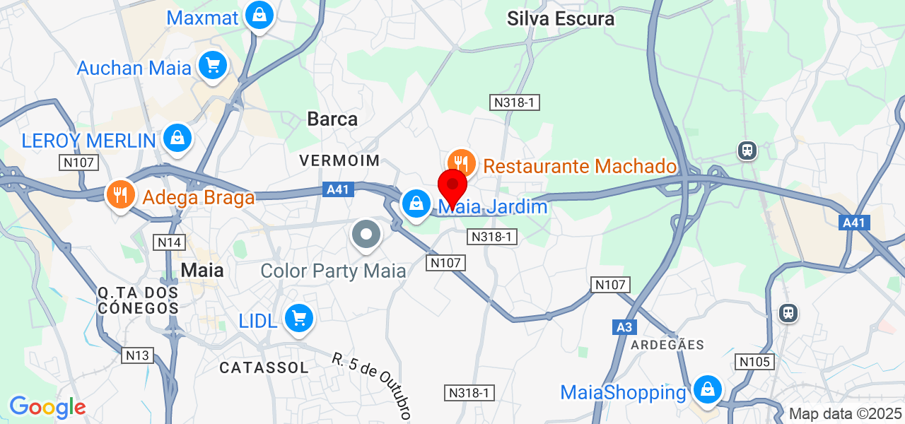 Ivone Pardal Organizadora de Eventos - Porto - Maia - Mapa