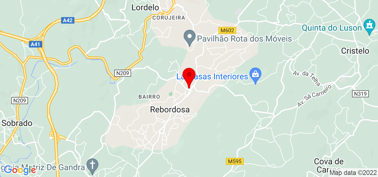 Edin&eacute;ia - Porto - Paredes - Mapa