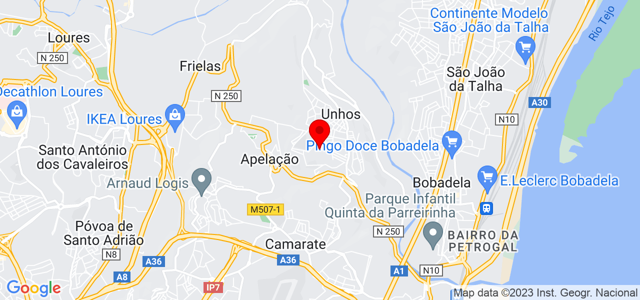 Panguana - Lisboa - Loures - Karte