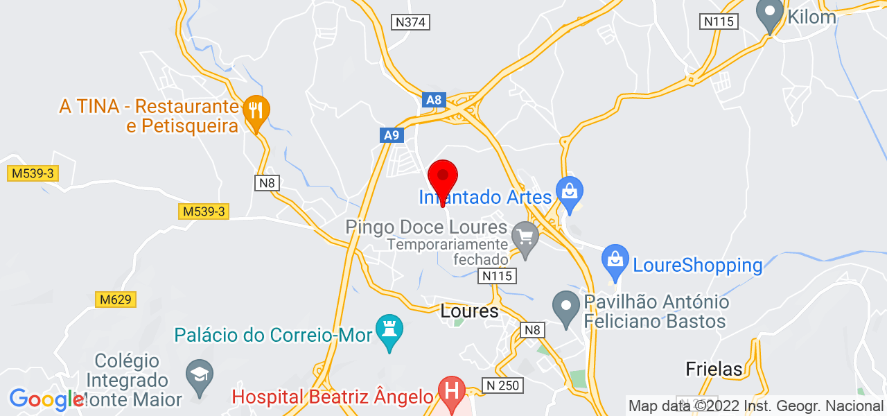 Adaptacordo Remodela&ccedil;&otilde;es - Lisboa - Loures - Mapa