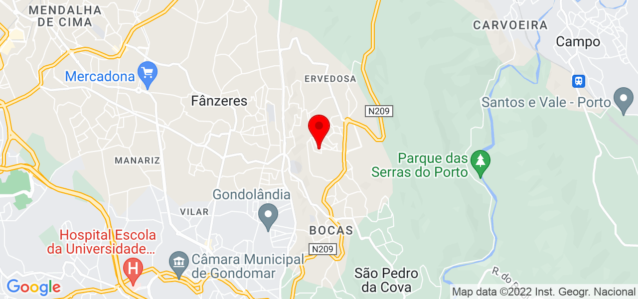 Barbara Lima - Porto - Gondomar - Mapa