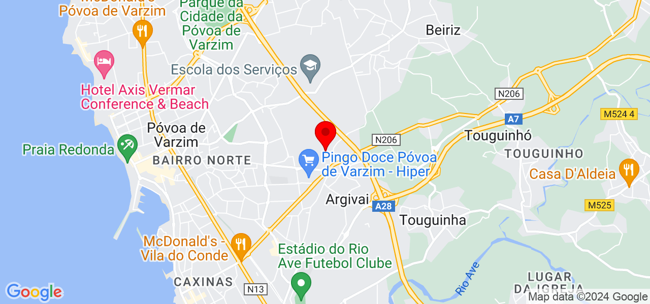 Espalhargumento Unipessoal Lda - Porto - Póvoa de Varzim - Mapa