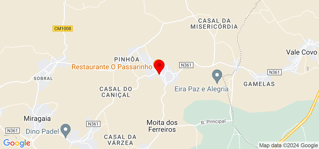 MARCENARIA PROJETOS E CARPINTARIA - Lisboa - Lourinhã - Mapa