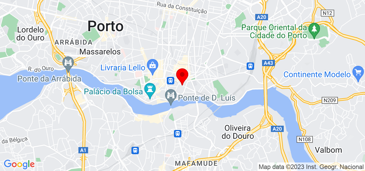 Elenco concreto - Porto - Porto - Mapa