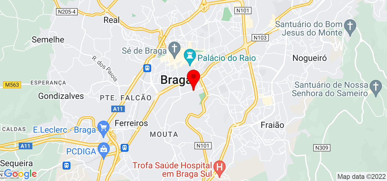 Limpezando com carinho - Braga - Braga - Mapa