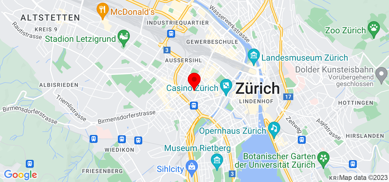 Kerstins Schwimmschule - Zürich - Zürich - Karte