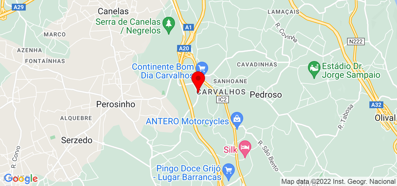 Sara Quelhas - Porto - Vila Nova de Gaia - Mapa