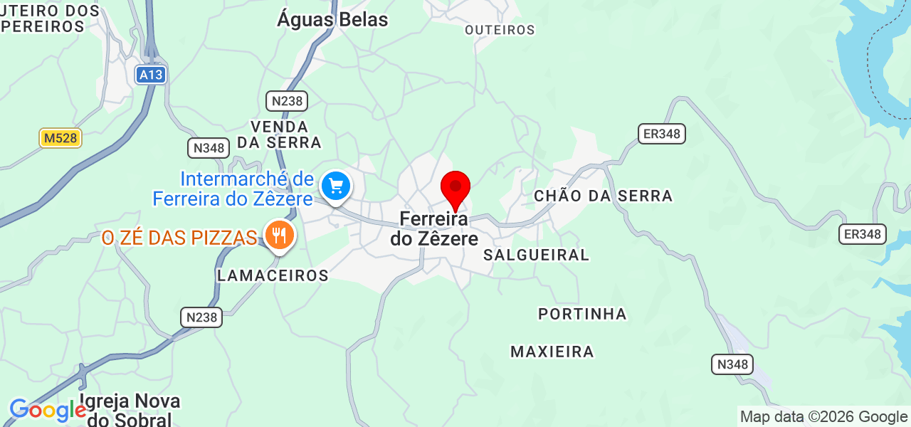 Joana Atalaia - Santarém - Ferreira do Zêzere - Mapa
