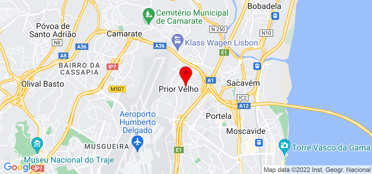 Aldina Costa - Lisboa - Loures - Mapa