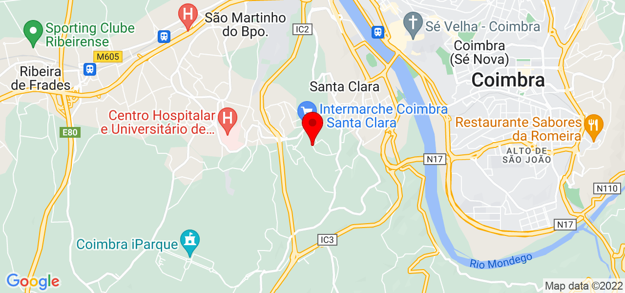 T&acirc;nia Guerra - Coimbra - Coimbra - Mapa