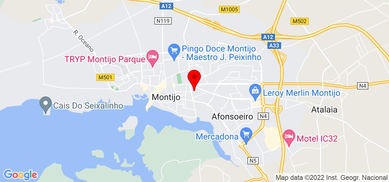 JacqueCuida - Setúbal - Montijo - Mapa