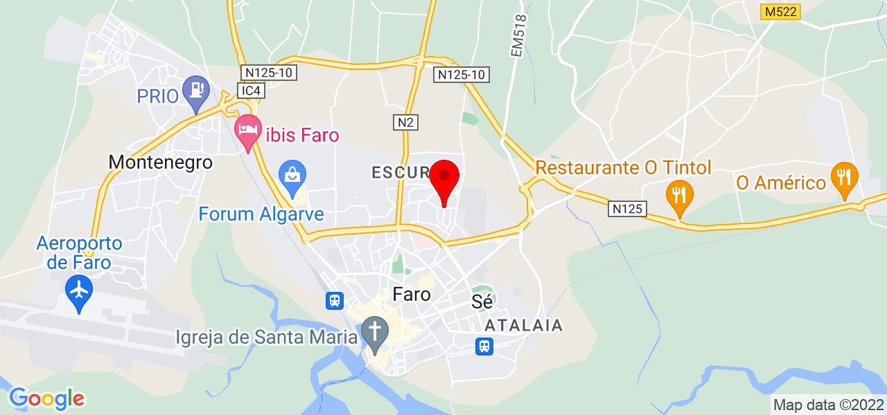 F&aacute;bio martins - Faro - Faro - Mapa