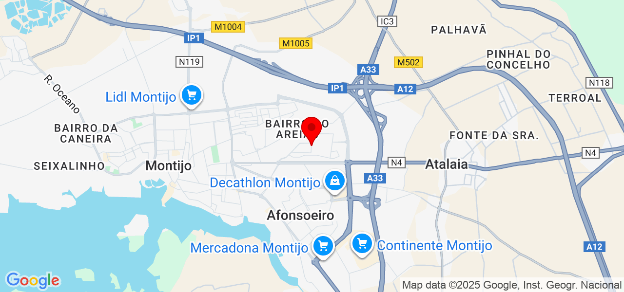 Energia Efetiva LDA - Setúbal - Montijo - Mapa